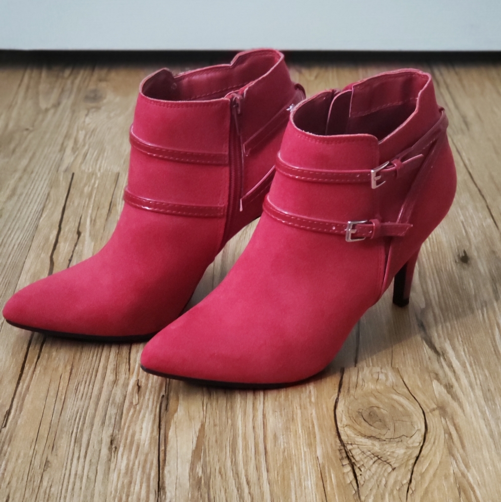 Red Stilletto Booties